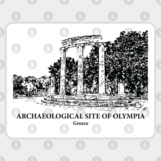 Archaeological Site of Olympia - Greece Magnet by Lakeric